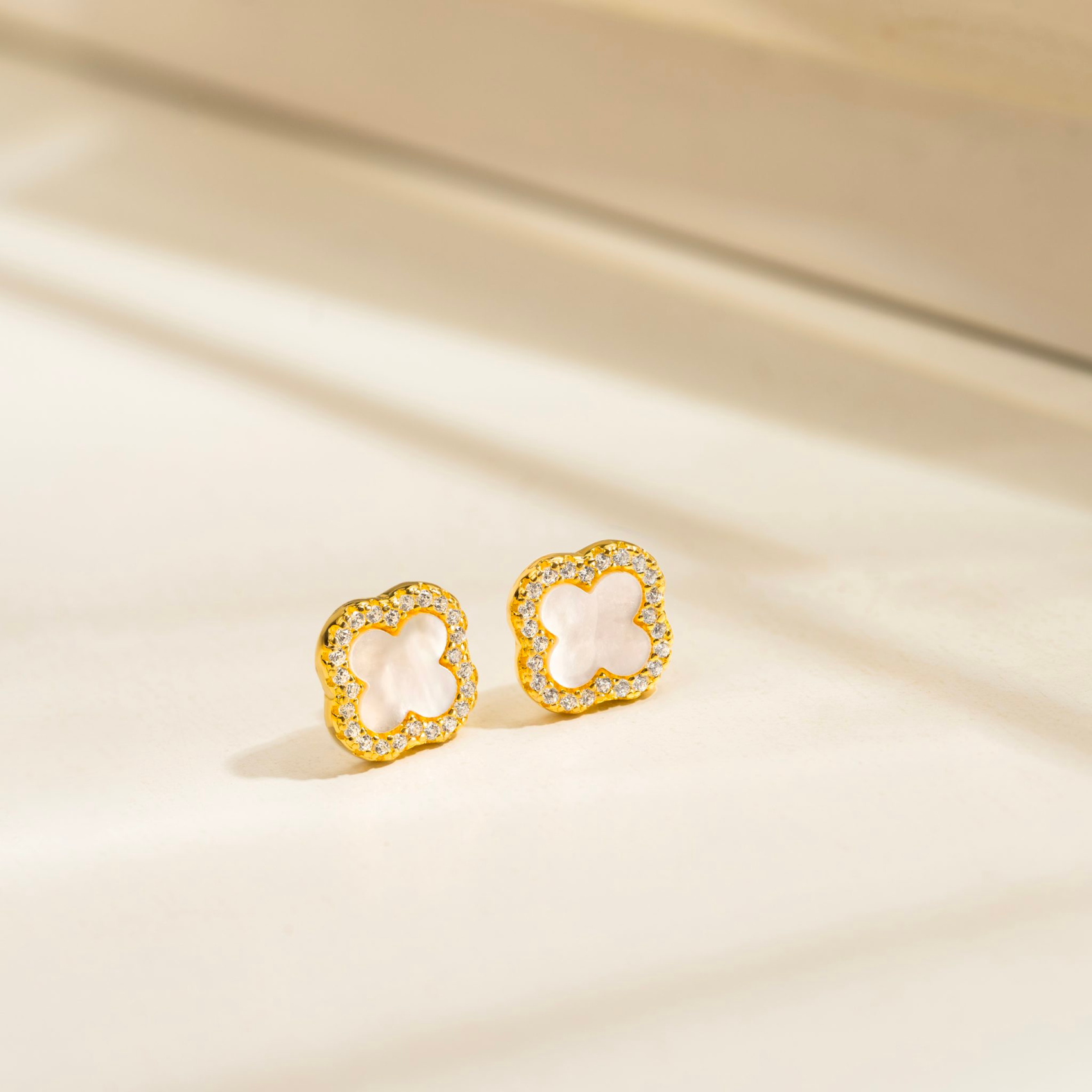 Fleur Pavé Earrings