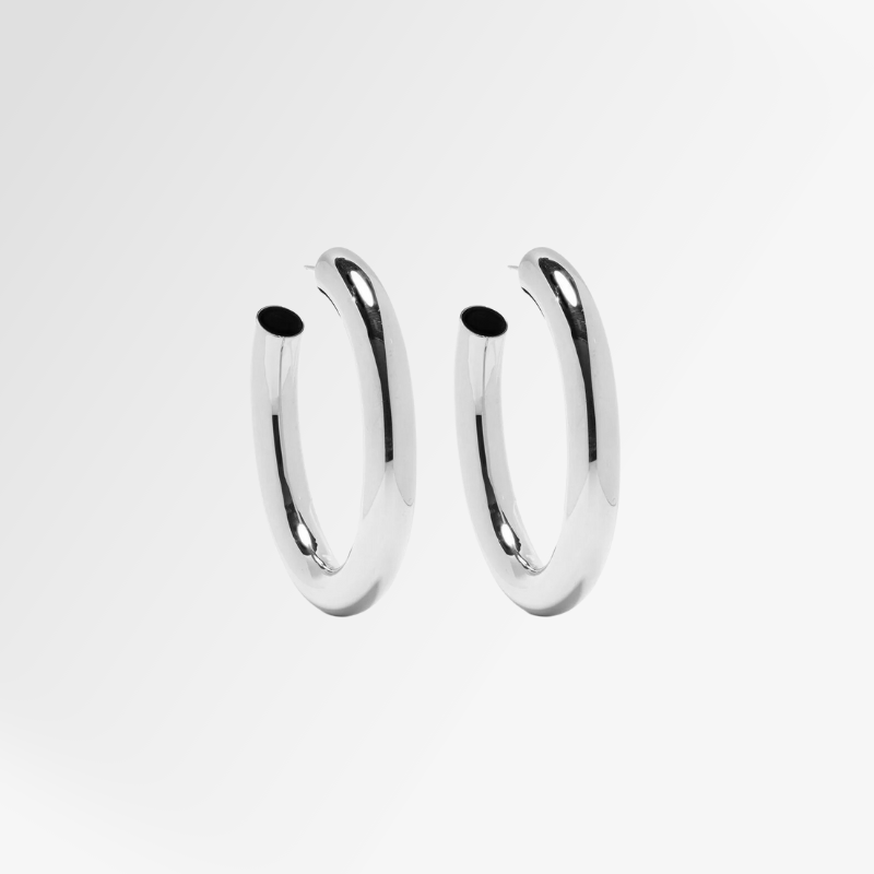 Earrings circles Leila 45mm